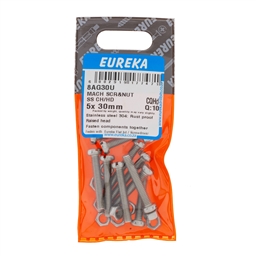 8AG30 - Machine Screw & Nut ST/ST